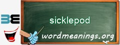 WordMeaning blackboard for sicklepod